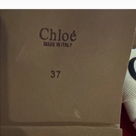 Chloé Woody Tan & Cream Sandals (NEW) - Picture 7 of 7